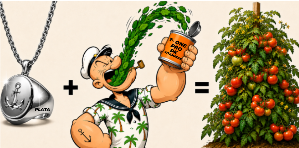 T-One Pro Plata + PK 52-34: more flowering and production